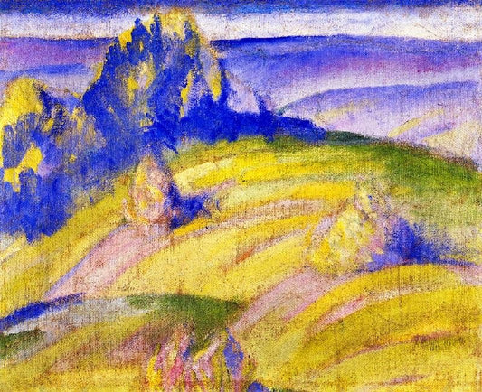 Landscape: Foothills Of The Alps by Franz Marc