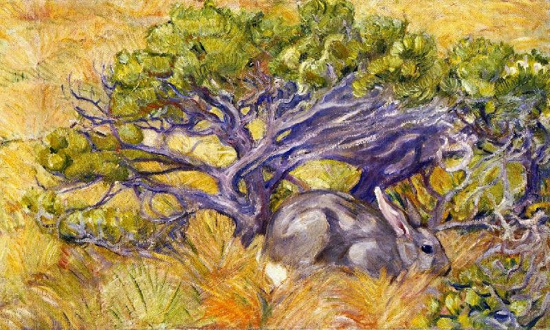 Wild Rabbit by Franz Marc