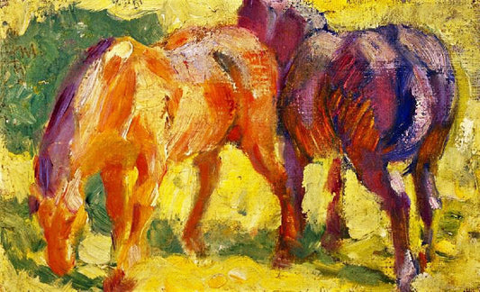 Small Horse Picture by Franz Marc