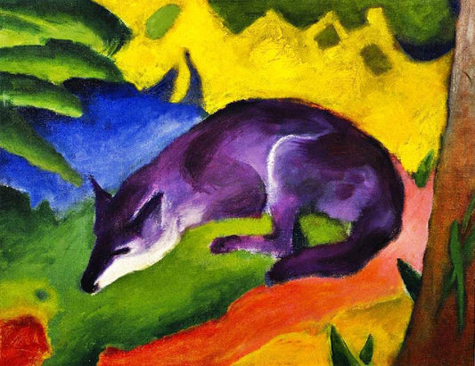 Blue-Black Fox by Franz Marc