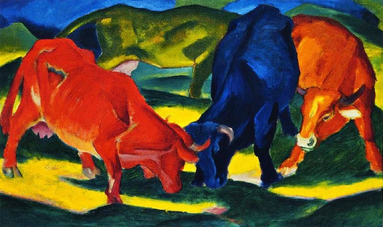 Fighting Cows by Franz Marc