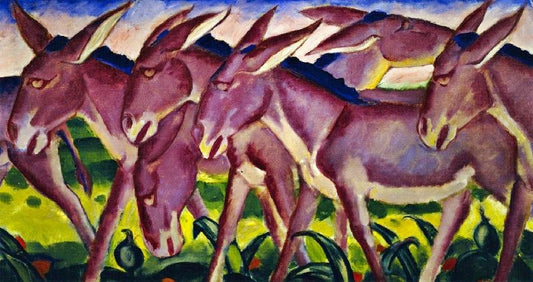 Donkey Frieze by Franz Marc
