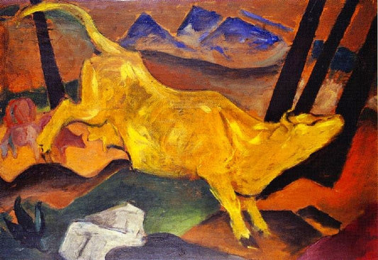 The Yellow Cow, Sketch by Franz Marc