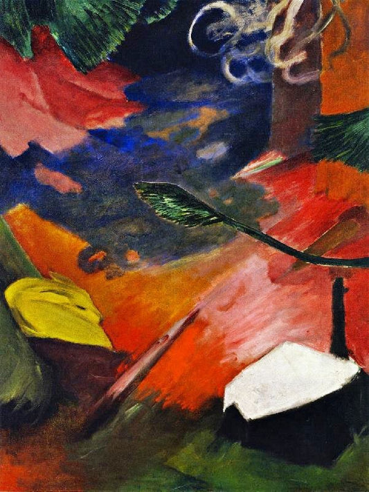 Deer In Forest I by Franz Marc