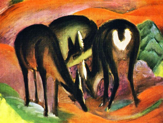 Three Deer by Franz Marc