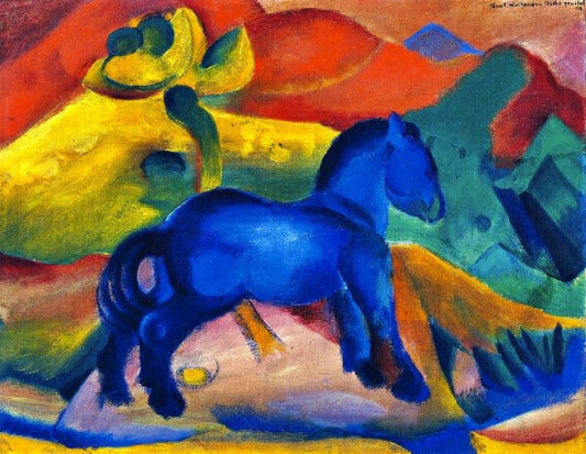 The Little Blue Horse, Picture For A Child by Franz Marc