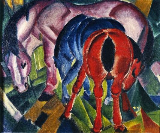 Mare With Foals by Franz Marc