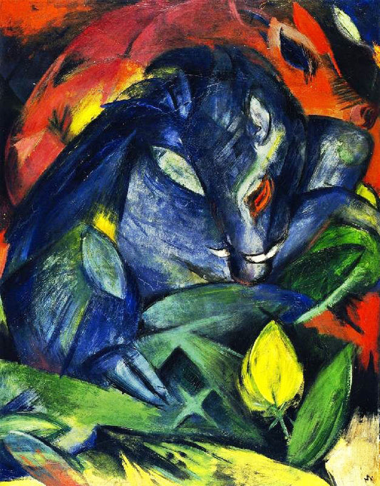 Wild Pigs, Boar And Sow by Franz Marc