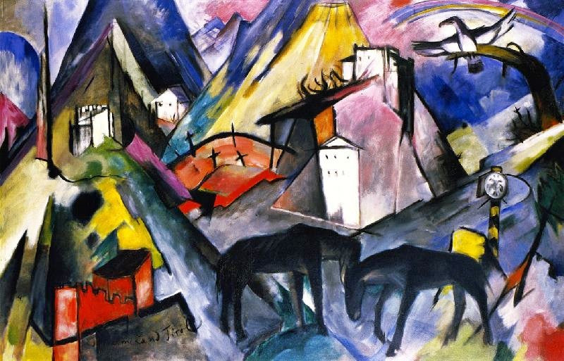 The Unfortunte Land Of Tyrol by Franz Marc