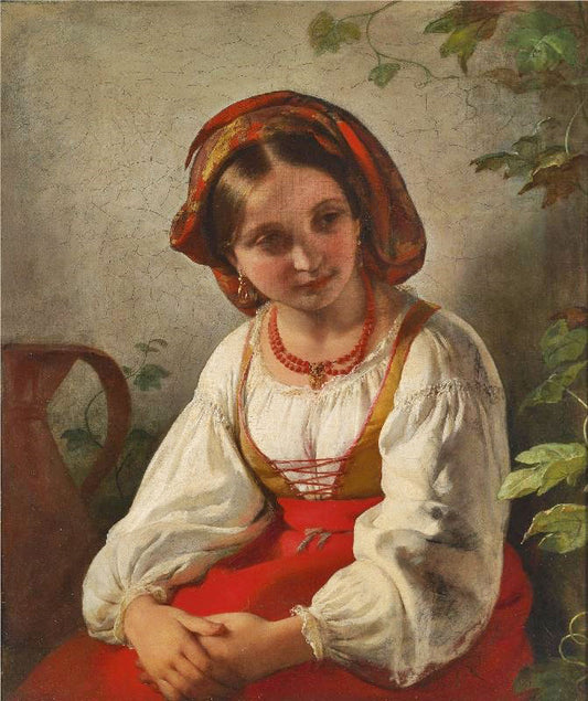 Young Italian Girl by Friedrich von Amerling