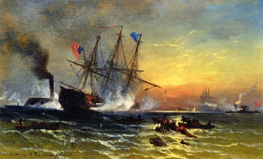 The Sinking Of The Cumberland by Edward Moran