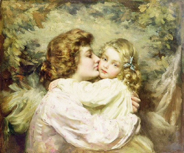 Mother And Daughter by Thomas Benjamin Kennington