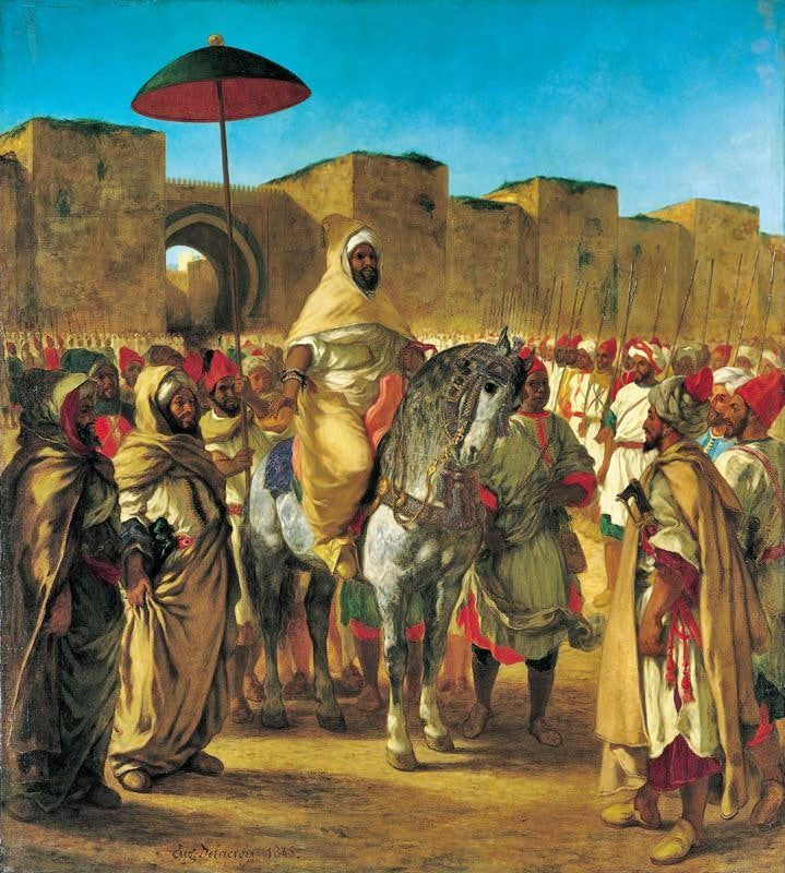 Sultan Of Morocco: Moulay Abd-Er-Rahman by Eugène Delacroix