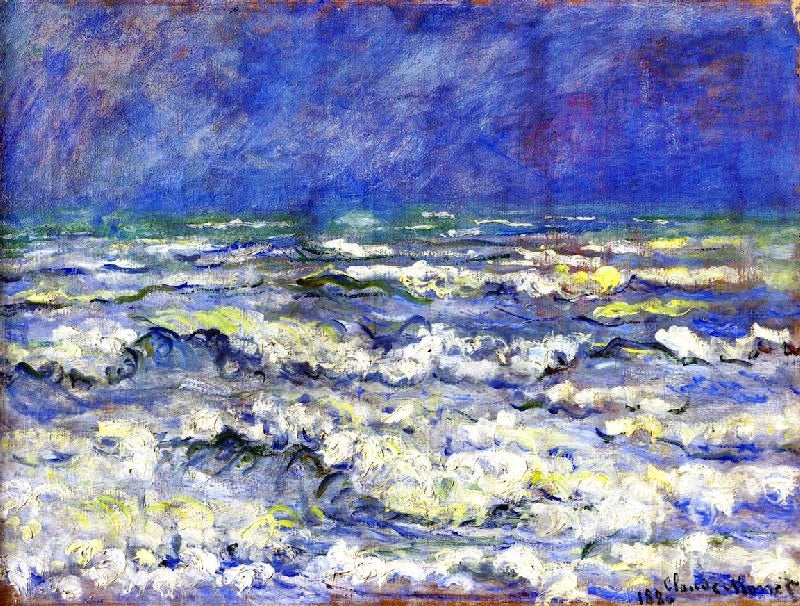 Open Sea, Stormy Weather by Claude Oscar Monet