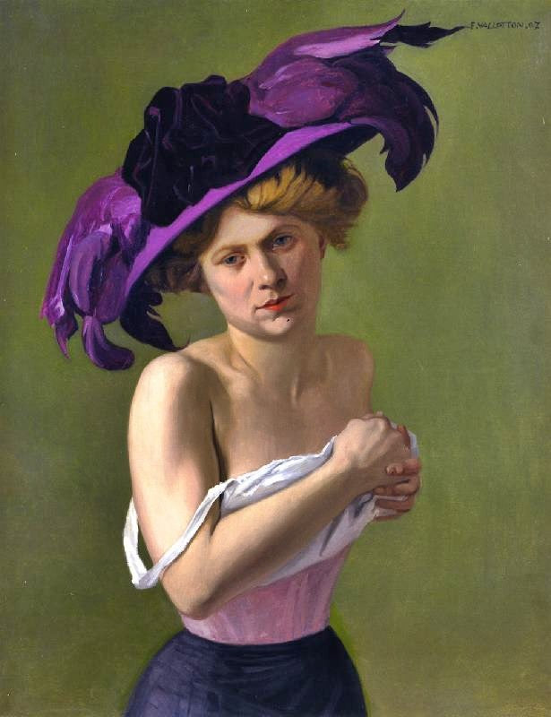 The Purple Hat by Felix Vallotton