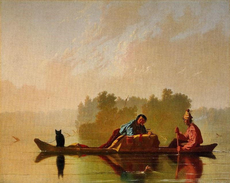 Fur Traders Descending The Missouri by George Caleb Bingham