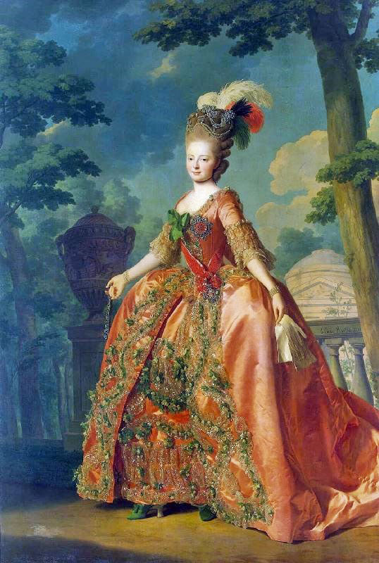 Portrait Of Grand Duchess Maria Fiodorovna, At The Age Of 18 by Alexander Roslin