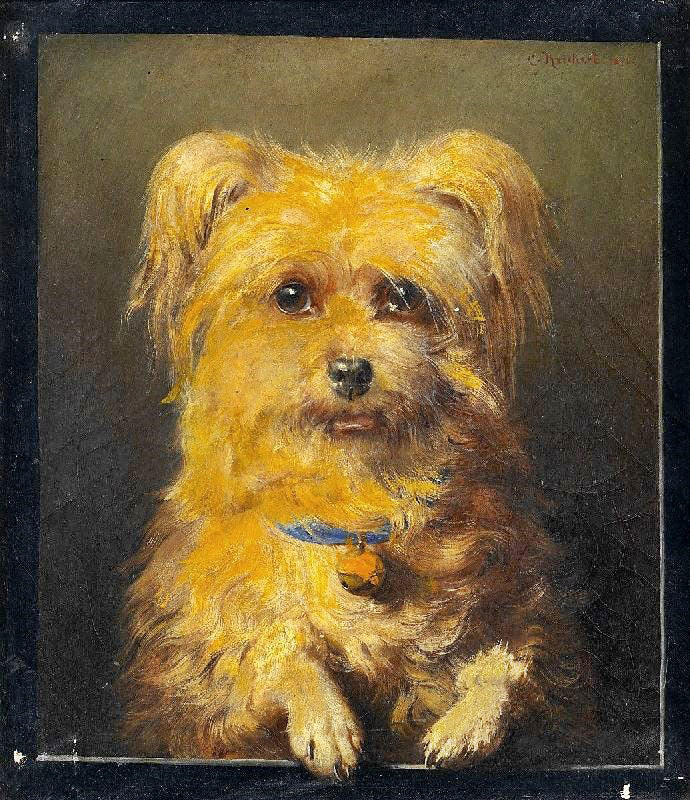 Portrait Of A Dog, 1871 by Carl Reichert