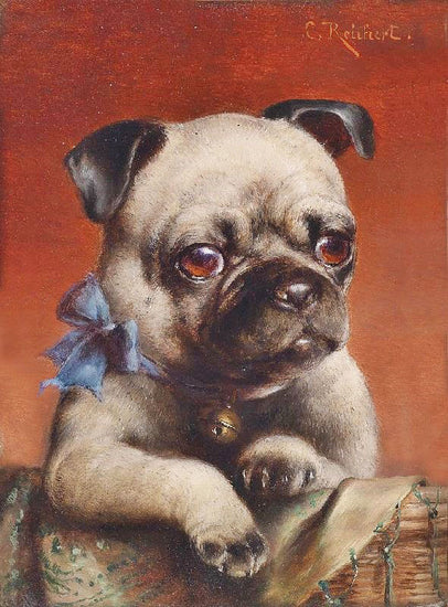 Young Pug by Carl Reichert