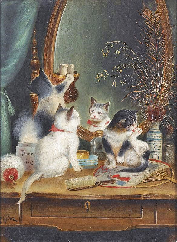 CATS IN THE BOUDOIR