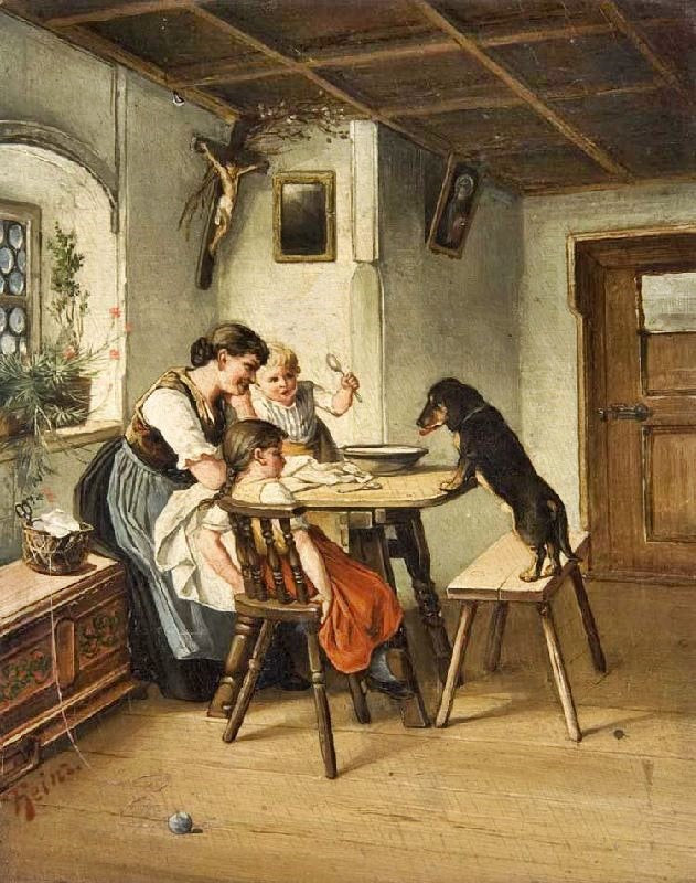 Feeding Dog by Carl Reichert