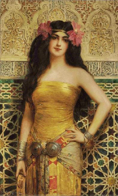 An Oriental Beauty by Charles Dubreuil