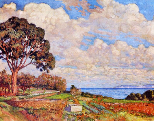 Large Tree Near The Sea by Theo van Rysselberghe