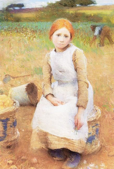 Little Rose by George Clausen R.A. R.W.S. R.I.