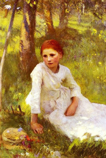 Noon In The Hayfield by George Clausen R.A. R.W.S. R.I.