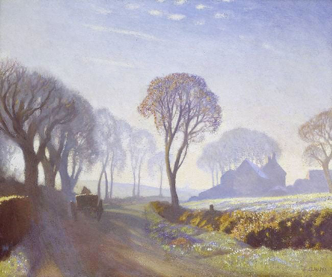 The Road, Winter Morning by George Clausen R.A. R.W.S. R.I.