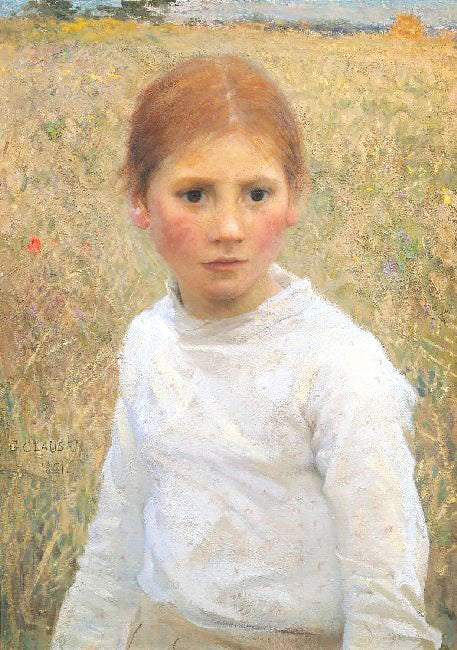Brown Eyes by George Clausen R.A. R.W.S. R.I.
