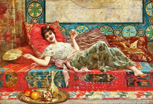 Refreshments In The Harem by Emile Eisman-Semenowsk