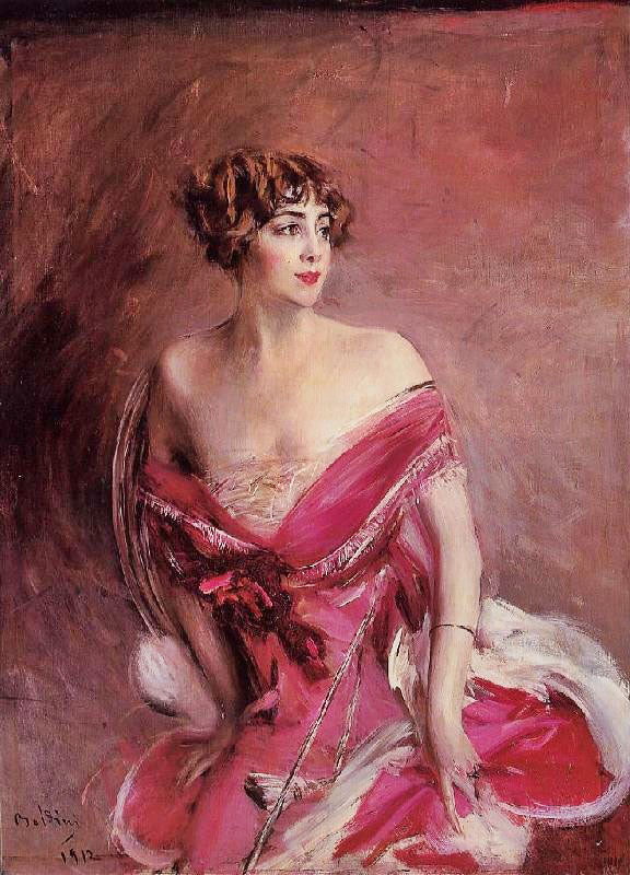 Portrait Of Mlle De Gillespie, ’La Dame De Biarritz’ by Giovanni Boldini