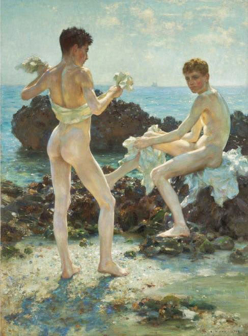 Under The Western Sun by Henry Scott Tuke