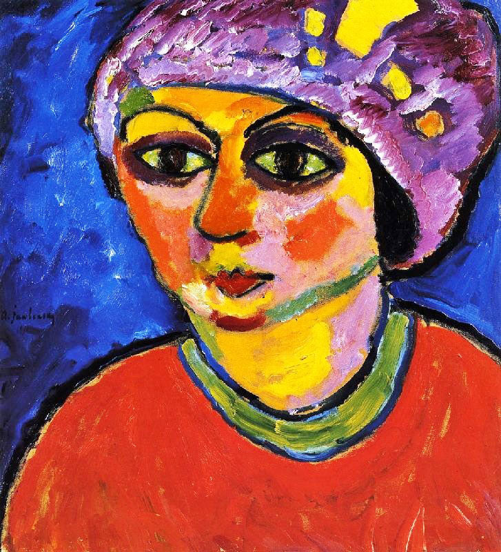 Violet Turban by Alexei Jawlensk