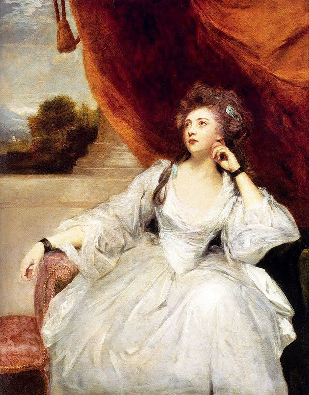 Portrait Of Mrs. Stanhope by Sir Joshua Reynolds