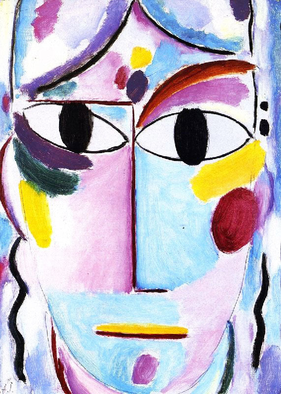 Savior’S Face: Head With Open Eyes by Alexei Jawlensk