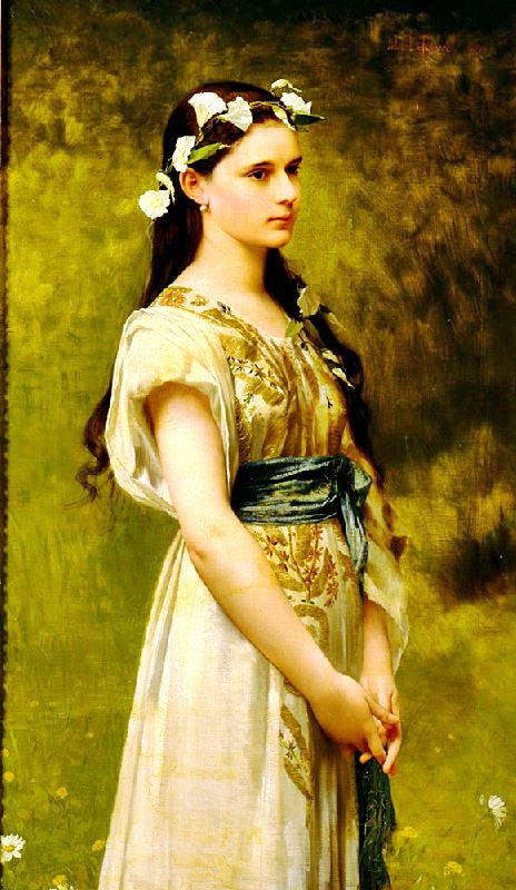 Portrait Of Julia Foster Ward by Jules Joseph Lefebvre