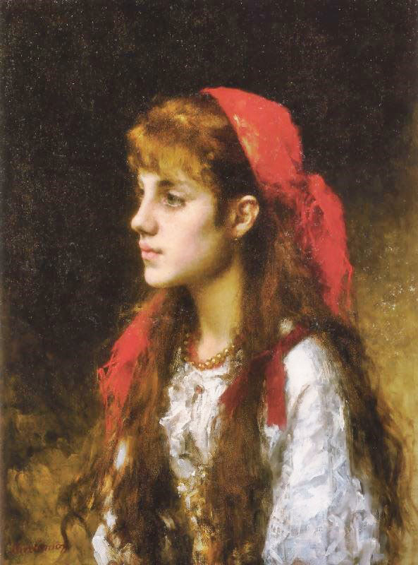 A Russian Beauty by Alexei Harlamoff