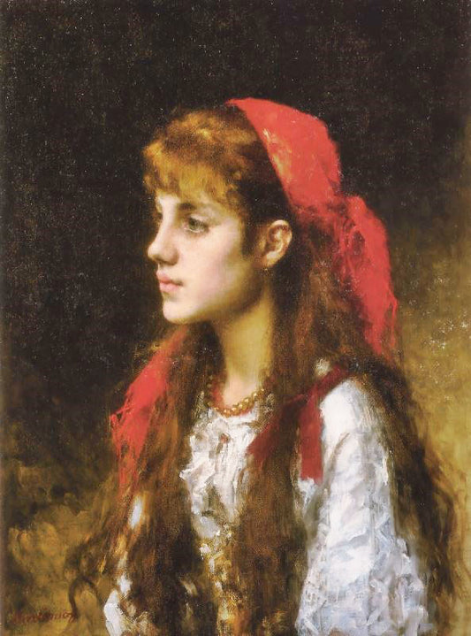 A Russian Beauty by Alexei Harlamoff
