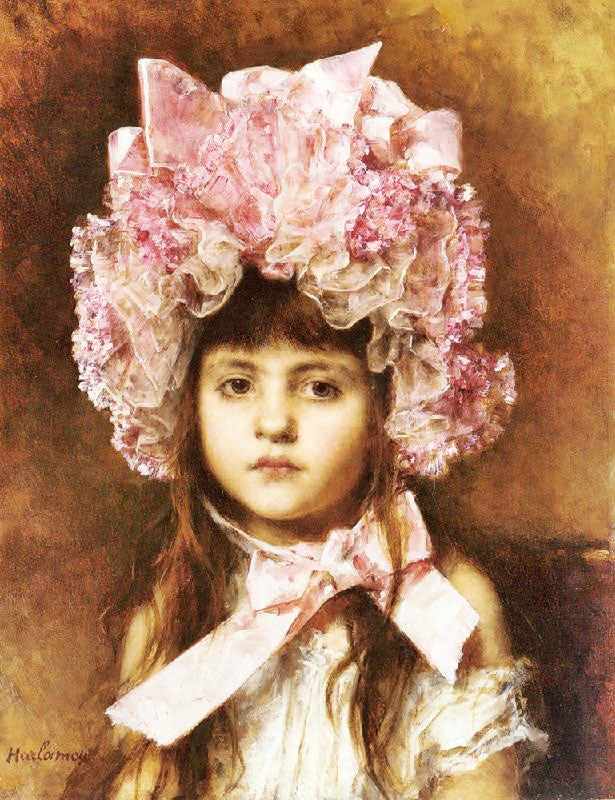 The Pink Bonnet by Alexei Harlamoff