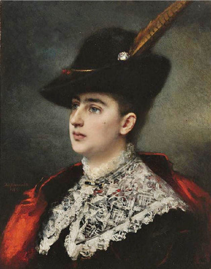 Lady In A Hunting Costume by Alexei Harlamoff