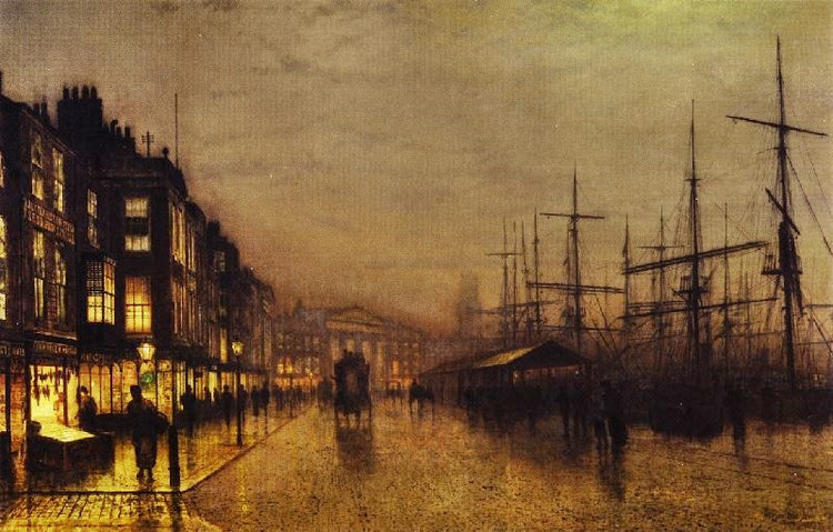 Glasgow Docks By Moonlight by John Atkinson Grimshaw