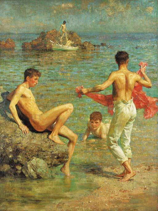 Gleaming Waters by Henry Scott Tuke