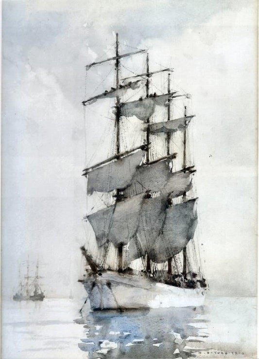 Four Masted Barque by Henry Scott Tuke