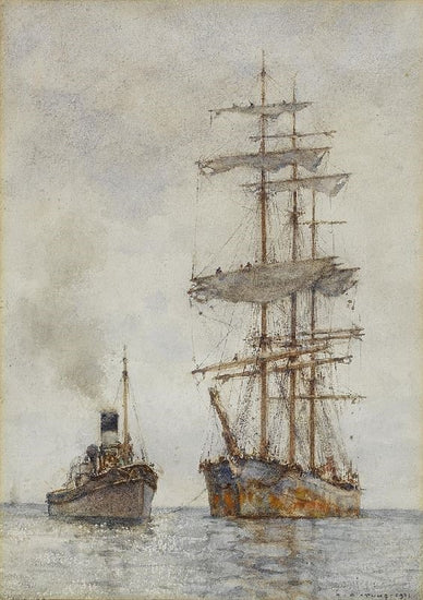Towing by Henry Scott Tuke