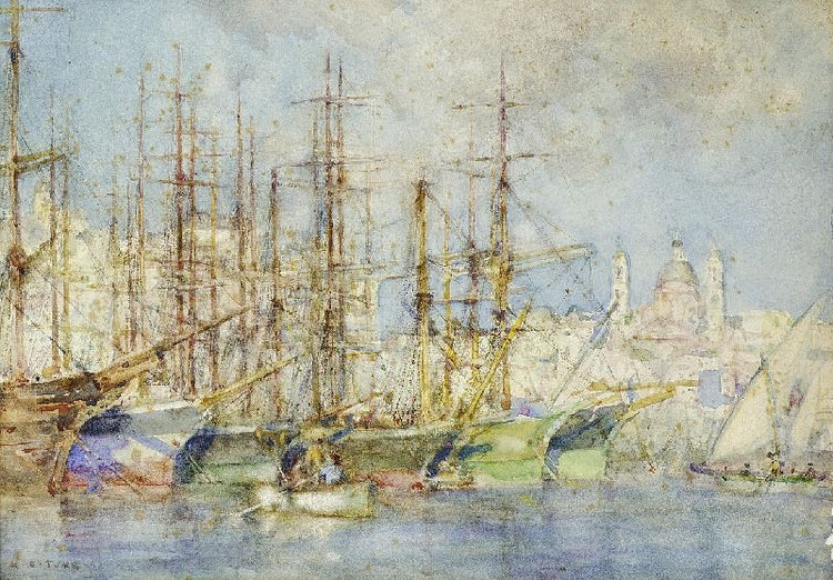 Genoese Shipping by Henry Scott Tuke