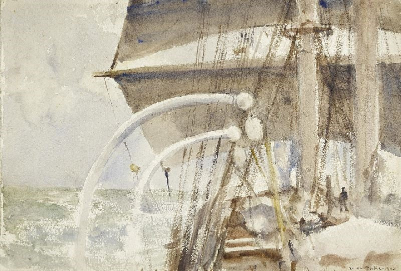 In The North Sea by Henry Scott Tuke
