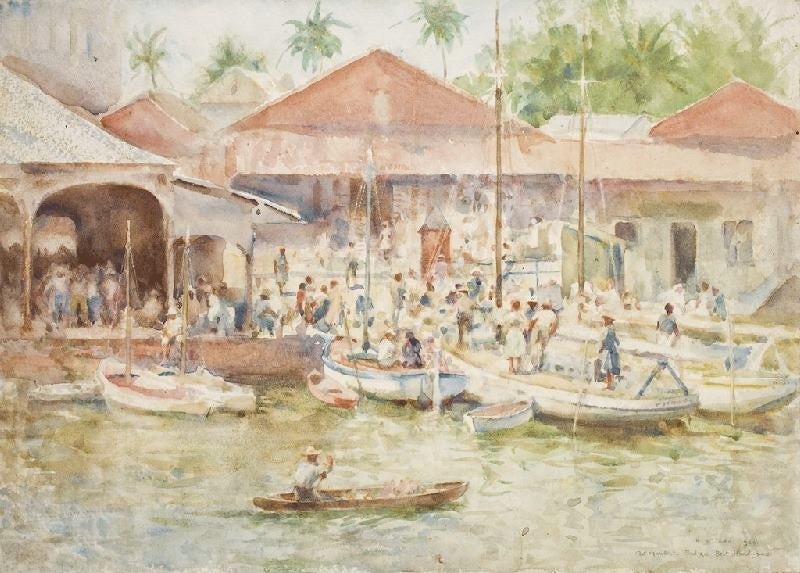 THE MARKET, BELIZE, BRITISH HONDURAS