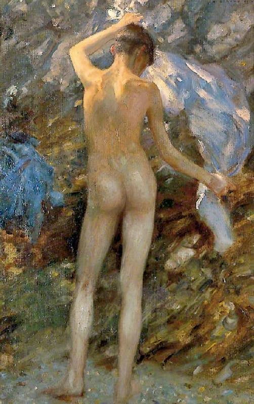 The Blue Jacket by Henry Scott Tuke